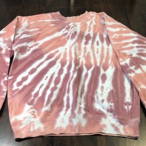 Pink Tie-Dye Women's Sweater